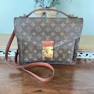 Louis Vuitton Vintage Monogram Monceau with 2 keys